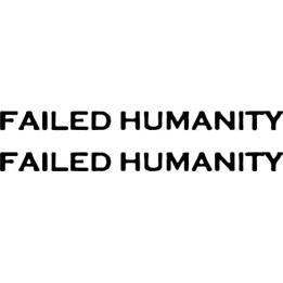 Failed Humanity Stickers – Death Metal Decals (2-Pack)