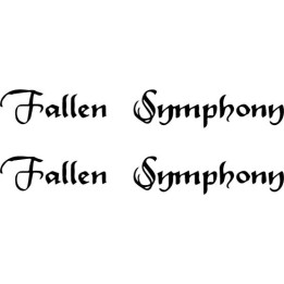 Fallen Symphony Stickers – Symphonic Metal Decals (2-Pack)