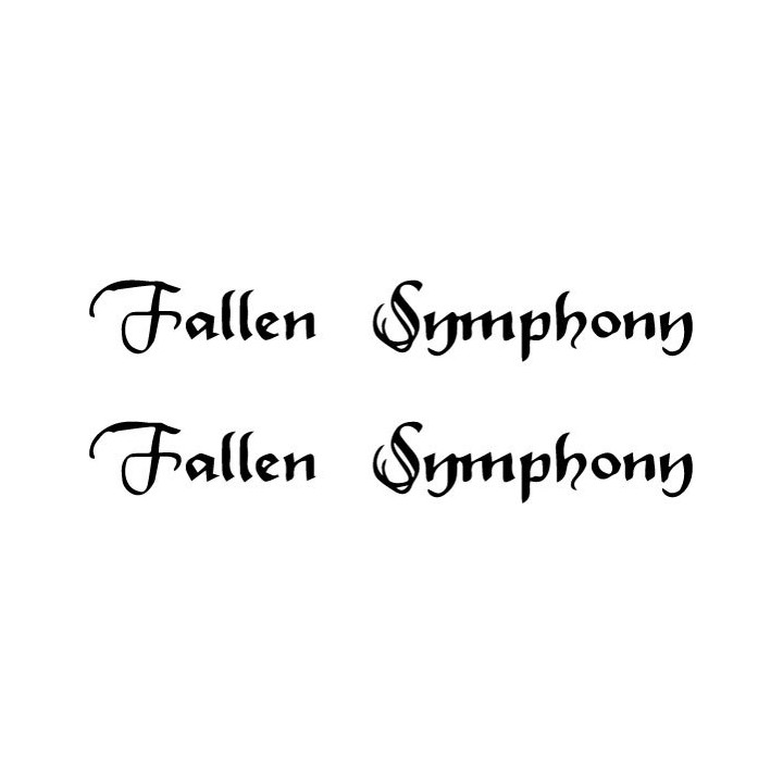 Fallen Symphony Stickers – Symphonic Metal Decals (2-Pack)