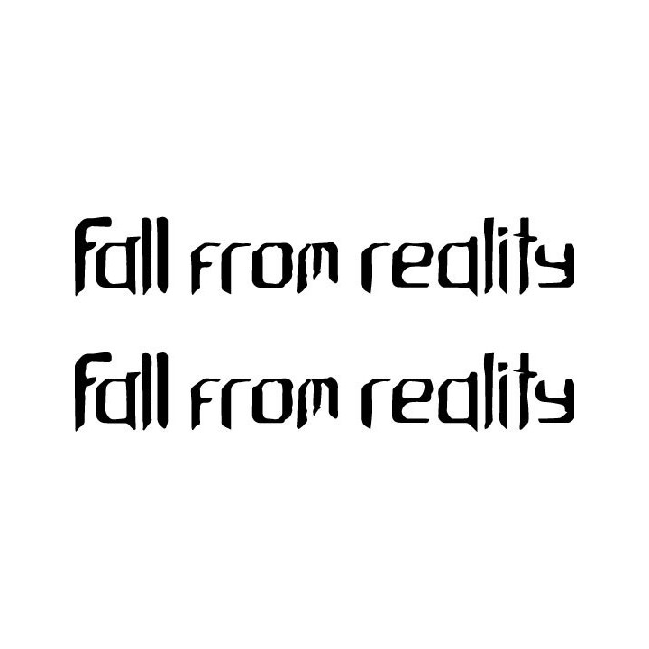 Fall From Reality Stickers – Metal Band Decals (2-Pack)