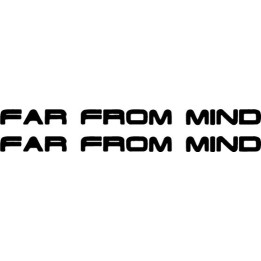 Far From Mind Stickers – Alternative Metal Decals (2-Pack)