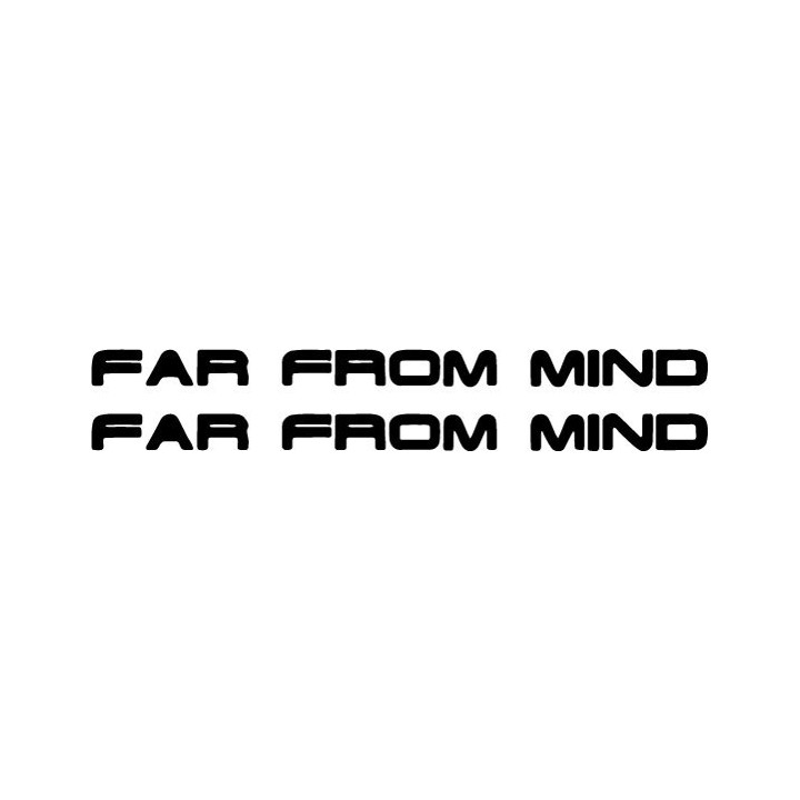 Far From Mind Stickers – Alternative Metal Decals (2-Pack)