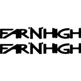 Far'N'High Band Logo Stickers – Rock Decals (2-Pack)