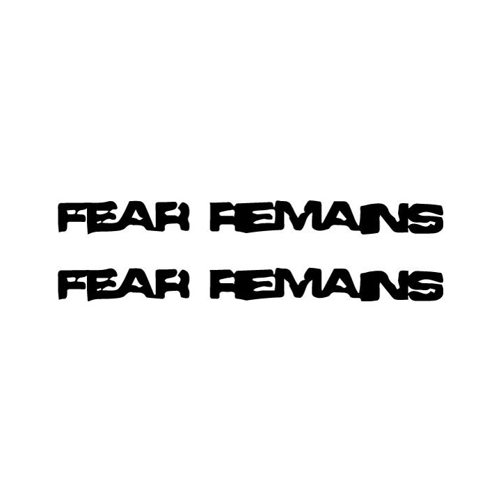 Fear Remains Stickers – Metalcore Band Decals (2-Pack)
