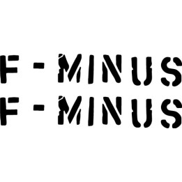 F-Minus Stickers – Hardcore Punk Decals (2-Pack)