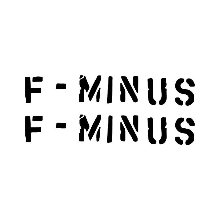 F-Minus Stickers – Hardcore Punk Decals (2-Pack)