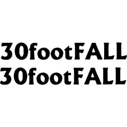 30footFALL Band Stickers – Punk Rock Decals (2-Pack)