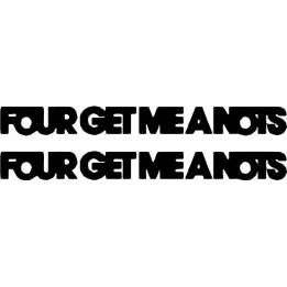Four Get Me A Nots Stickers – J-Punk Band Decals (2-Pack)