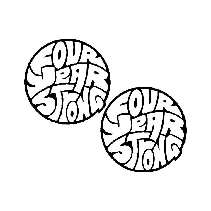 Four Year Strong Stickers – Pop Punk Decals (2-Pack)