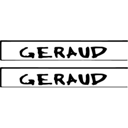Geraud Stickers – Indie Music Artist Decals (2-Pack)