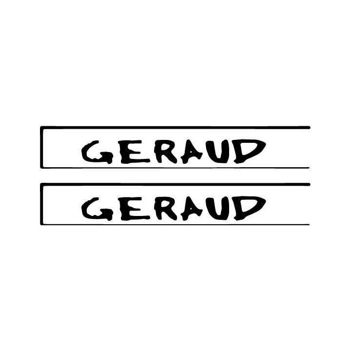 Geraud Stickers – Indie Music Artist Decals (2-Pack)