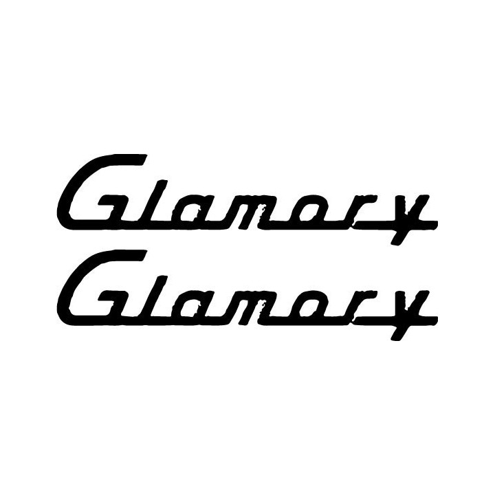 Glamory Stickers – Band Logo Vinyl Decals (2-Pack)