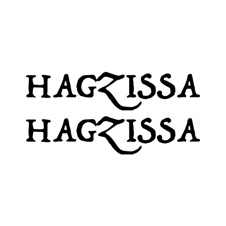 Hagzissa Stickers – Black Metal Band Decals (2-Pack)