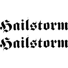 Hailstorm Stickers – Heavy Metal Band Decals (2-Pack)