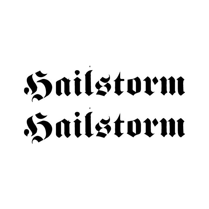 Hailstorm Stickers – Heavy Metal Band Decals (2-Pack)