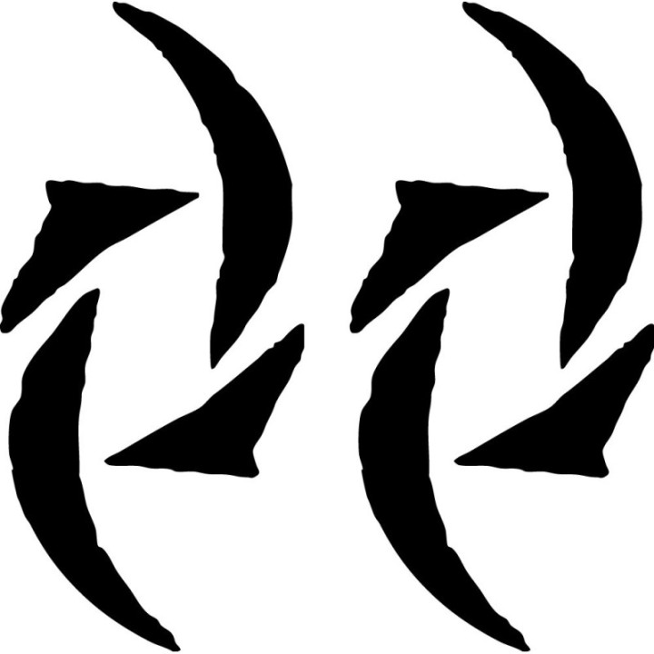 Halestorm Stickers – Logo Hard Rock Band Decals (2-Pack)