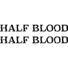 Half Blood Band Stickers – Metal Music Decals (2-Pack)
