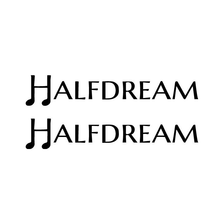 Halfdream Stickers – Indie Rock Band Decals (2-Pack)