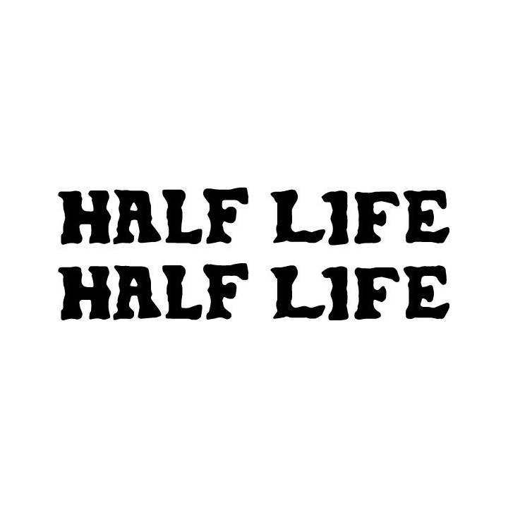 Half Life Stickers – Rock Band Logo Decals (2-Pack)