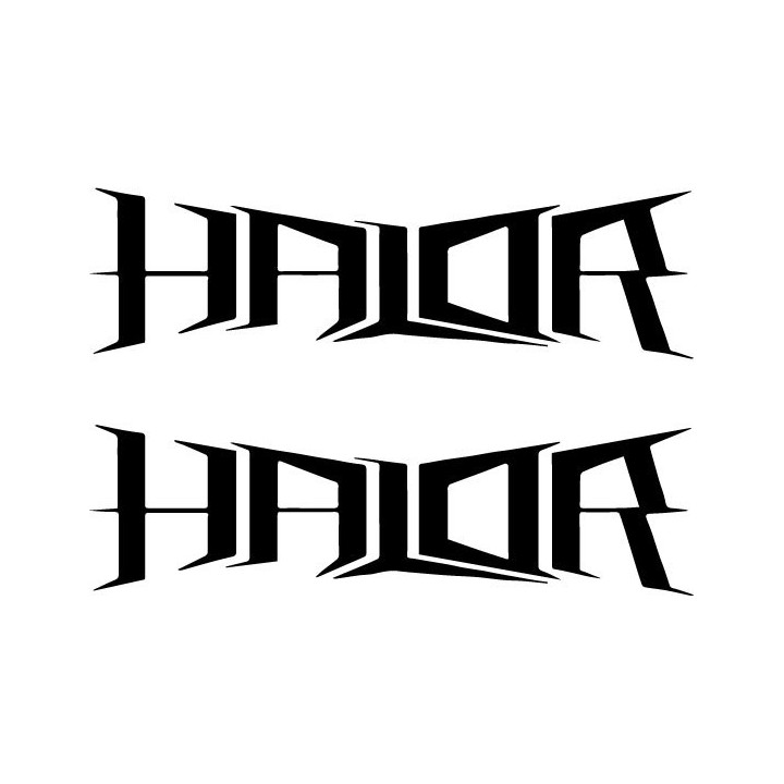 Halor Band Stickers – Heavy Metal Decals (2-Pack)