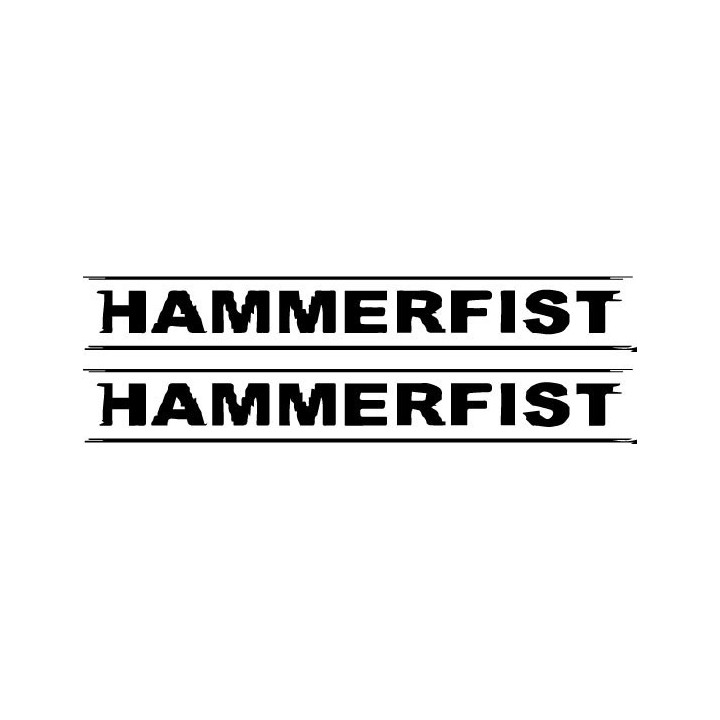 Hammerfist Stickers – Hardcore Metal Decals (2-Pack)
