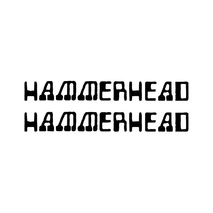 Hammerhead Stickers – Noise Rock Band Decals (2-Pack)