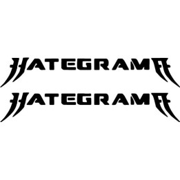 Hategrama Stickers – Hardcore Metal Band Decals (2-Pack)