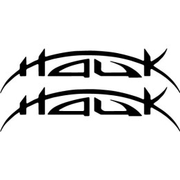 Hauk Stickers – Metal Band Logo Decals (2-Pack)