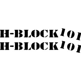 H-Block 101 Stickers – Hardcore Punk Decals (2-Pack)