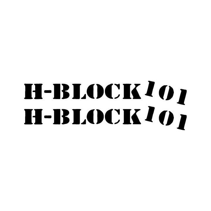 H-Block 101 Stickers – Hardcore Punk Decals (2-Pack)