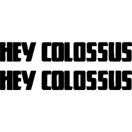 Hey Colossus Stickers – Noise Rock Band Decals (2-Pack)