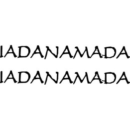 Iadanamada Stickers – Metal Band Logo Decals (2-Pack)