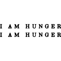 I Am Hunger Stickers – Hardcore Punk Decals (2-Pack)