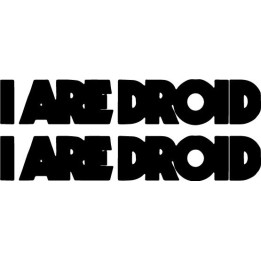 I Are Droid Stickers – Swedish Indie Rock Decals (2-Pack)