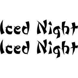 Iced Night Stickers – Heavy Metal Band Decals (2-Pack)