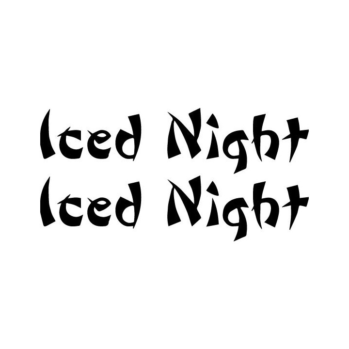 Iced Night Stickers – Heavy Metal Band Decals (2-Pack)