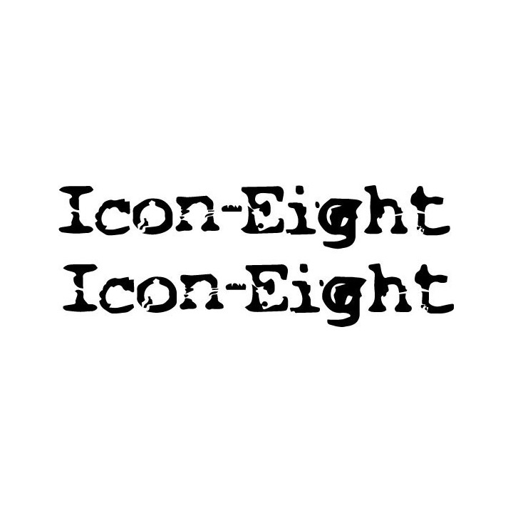 Icon-Eight Band Stickers – Hardcore Punk Decals (2-Pack)