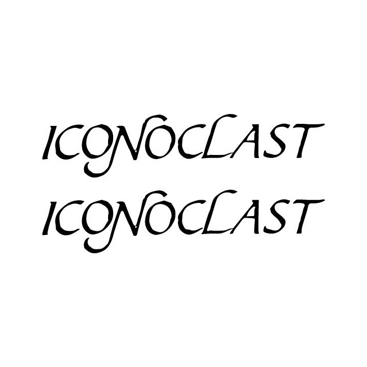 Iconoclast Stickers – Punk Rock Band Decals (2-Pack)