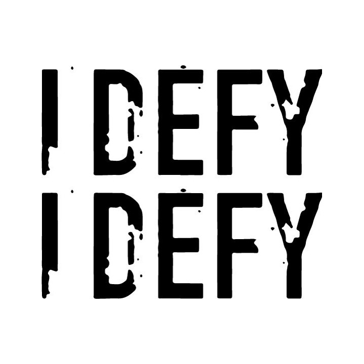 I Defy Stickers – Hardcore Punk Band Decals (2-Pack)