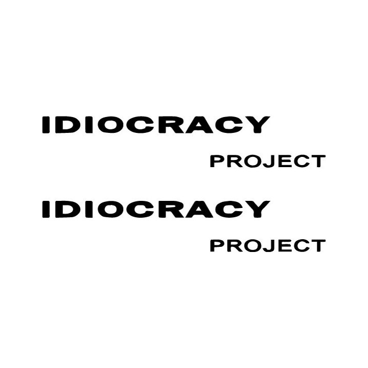 Idiocracy Project Stickers – Electronic Music Decals (2-Pack)