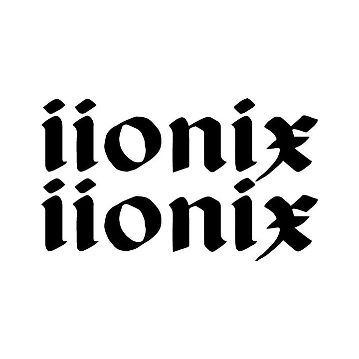 Iionix Stickers – Metal Band Logo Decals (2-Pack)