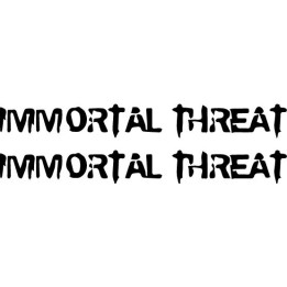 Immortal Threat Stickers – Thrash Metal Decals (2-Pack)