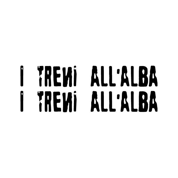 I Treni All'Alba Stickers – Italian Rock Decals (2-Pack)