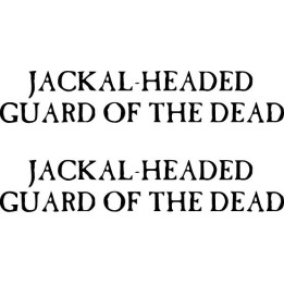 Jackal-Headed Guard of the Dead Stickers (2-Pack)