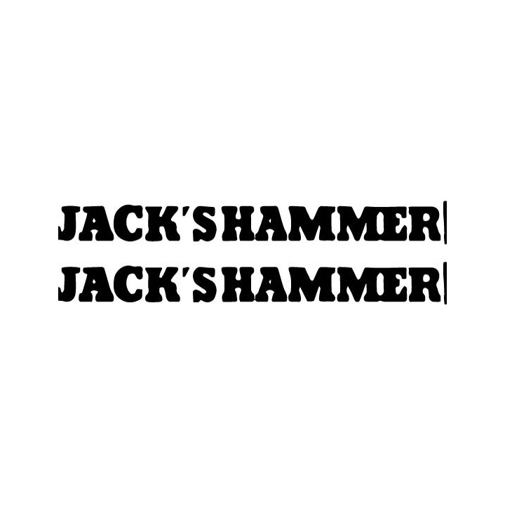 Jack's Hammer Stickers – Hard Rock Band Decals (2-Pack)