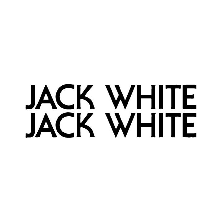 Jack White Stickers – White Stripes Music Decals (2-Pack)