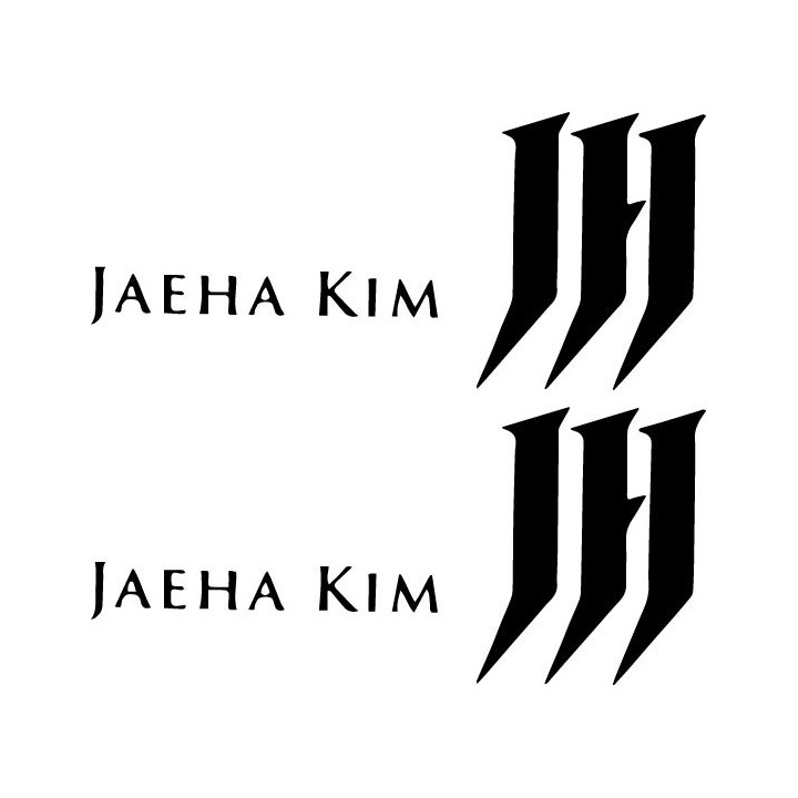 Jaeha Kim Stickers – Rock Artist Logo Decals (2-Pack)