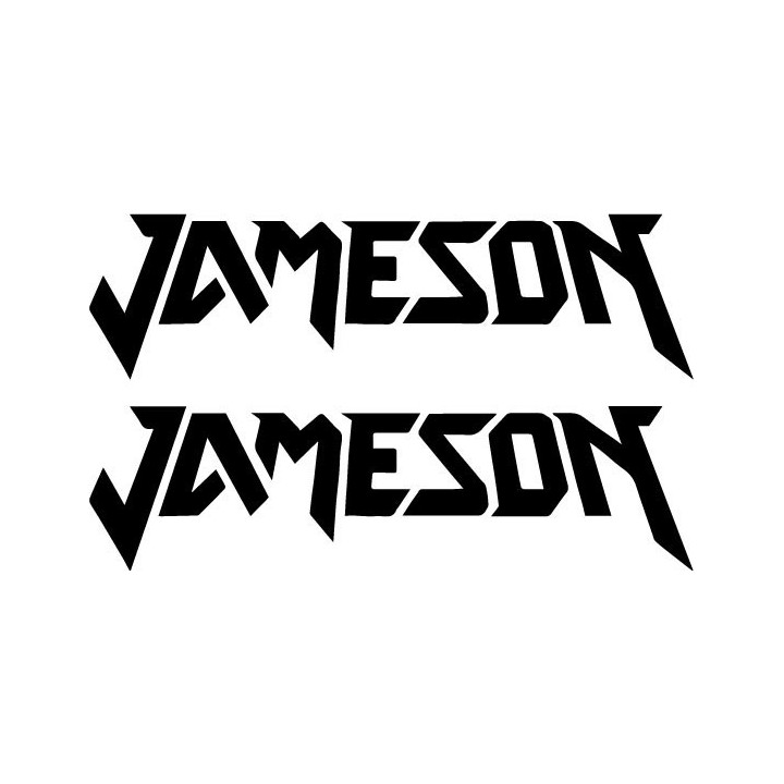 Jameson Band Stickers – Rock Logo Decals (2-Pack)