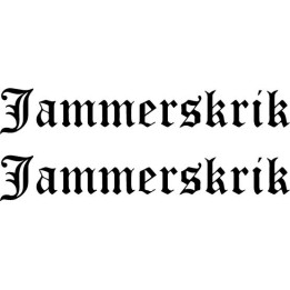 Jammerskrik Stickers – Black Metal Band Decals (2-Pack)