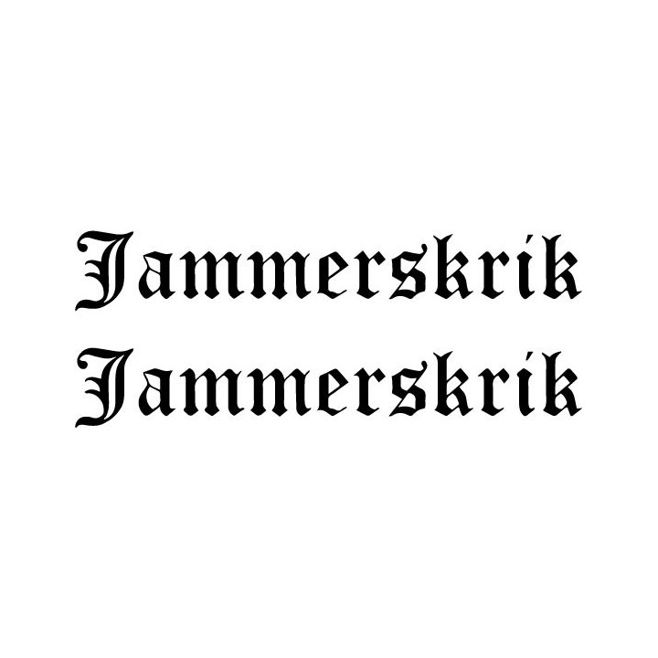 Jammerskrik Stickers – Black Metal Band Decals (2-Pack)